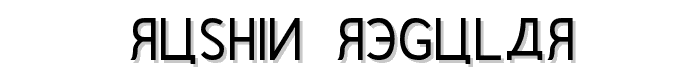 Rushin Regular font